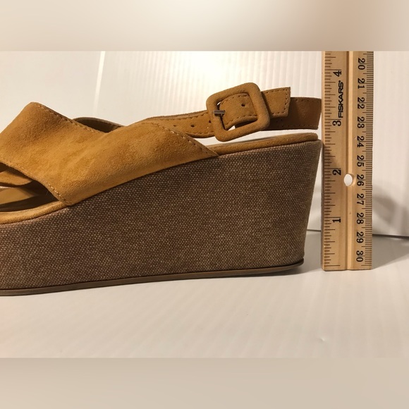 Fabio Rusconi cork platform high heel wedge suede sandal women size 7.5 (38) - Picture 12 of 12